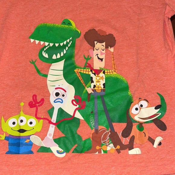 Disney / Pixar Toy Story 4 Toy Red Short Sleeve Graphic T-Shirt sz 7 - Picture 2 of 4